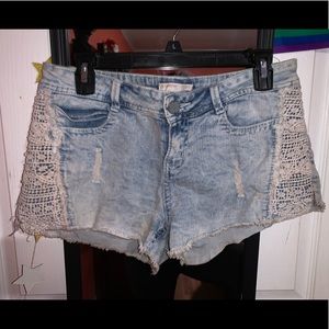 summer time denim shorts